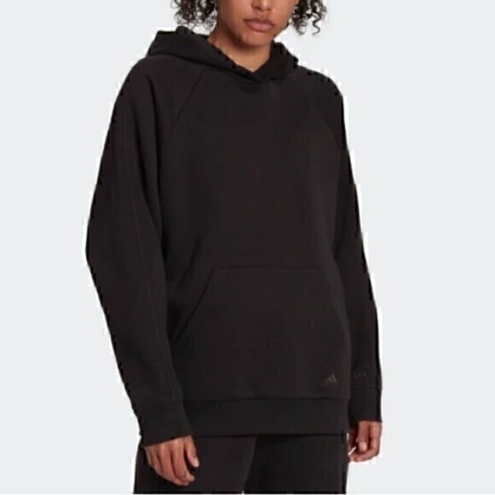 Adidas woman’s size Xl black hoodie sweatshirt NWT